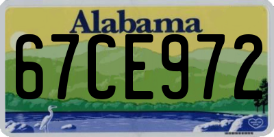 AL license plate 67CE972