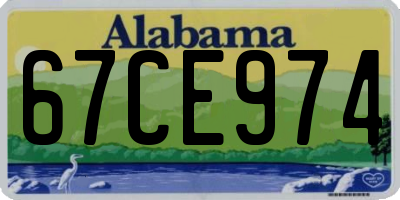 AL license plate 67CE974