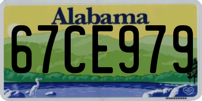 AL license plate 67CE979