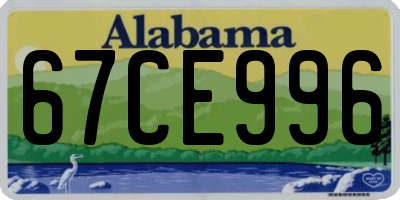 AL license plate 67CE996