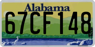 AL license plate 67CF148