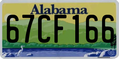 AL license plate 67CF166