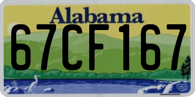 AL license plate 67CF167