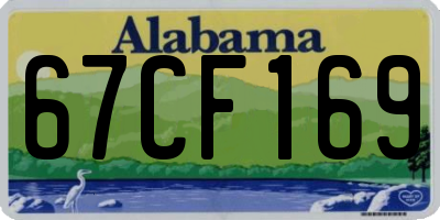 AL license plate 67CF169