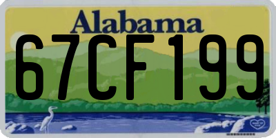 AL license plate 67CF199