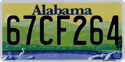 AL license plate 67CF264