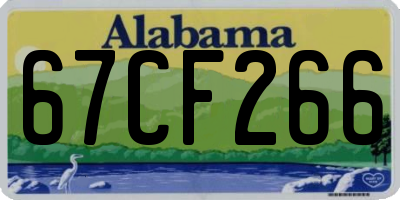 AL license plate 67CF266