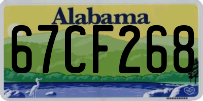 AL license plate 67CF268