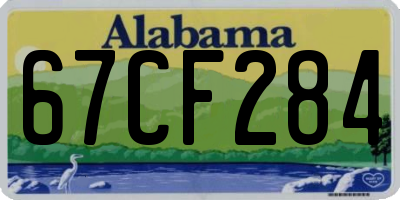 AL license plate 67CF284
