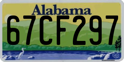 AL license plate 67CF297