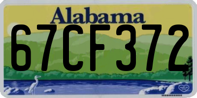 AL license plate 67CF372