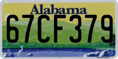 AL license plate 67CF379
