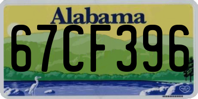 AL license plate 67CF396