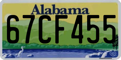 AL license plate 67CF455