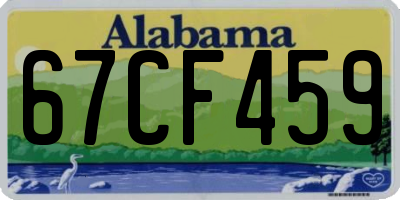 AL license plate 67CF459