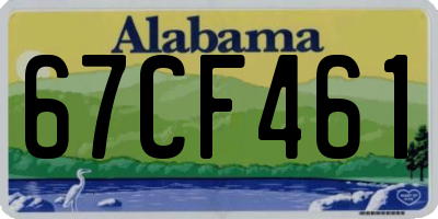 AL license plate 67CF461
