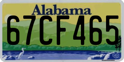 AL license plate 67CF465