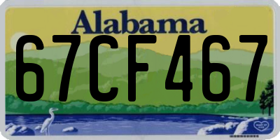 AL license plate 67CF467