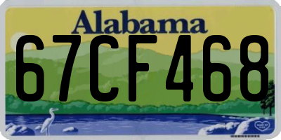 AL license plate 67CF468