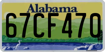 AL license plate 67CF470