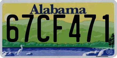 AL license plate 67CF471