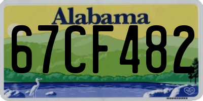 AL license plate 67CF482