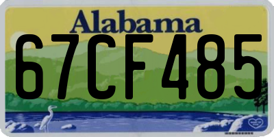 AL license plate 67CF485
