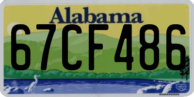 AL license plate 67CF486