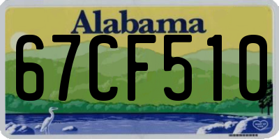 AL license plate 67CF510