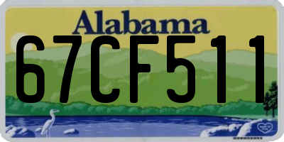 AL license plate 67CF511