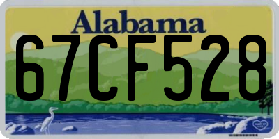 AL license plate 67CF528