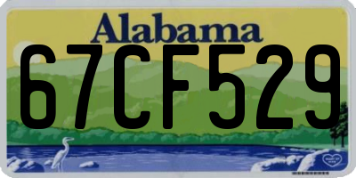 AL license plate 67CF529