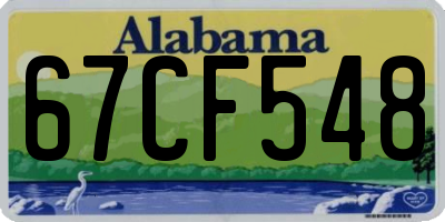 AL license plate 67CF548