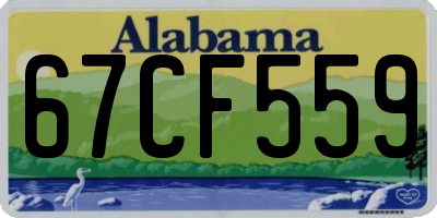 AL license plate 67CF559