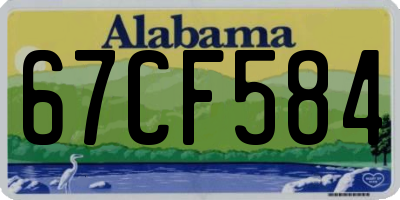 AL license plate 67CF584