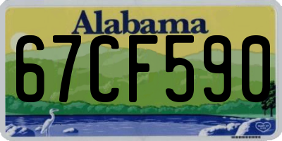AL license plate 67CF590