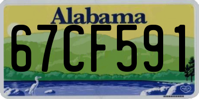 AL license plate 67CF591
