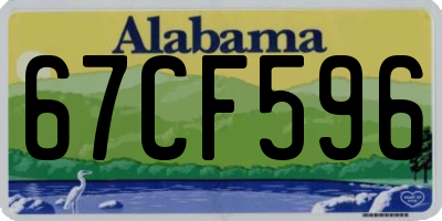 AL license plate 67CF596