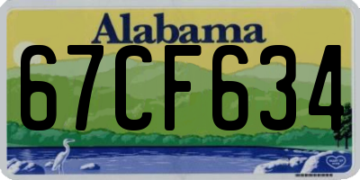 AL license plate 67CF634