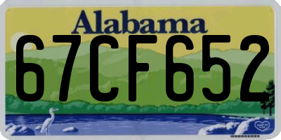 AL license plate 67CF652