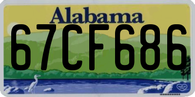 AL license plate 67CF686