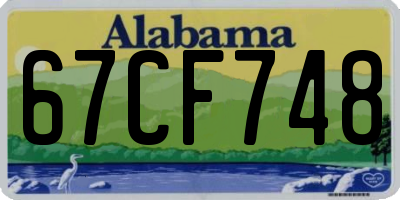 AL license plate 67CF748