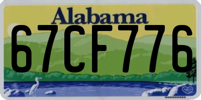 AL license plate 67CF776
