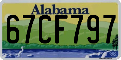 AL license plate 67CF797