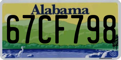 AL license plate 67CF798
