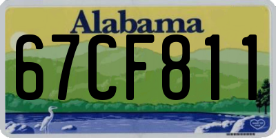 AL license plate 67CF811