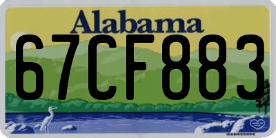 AL license plate 67CF883