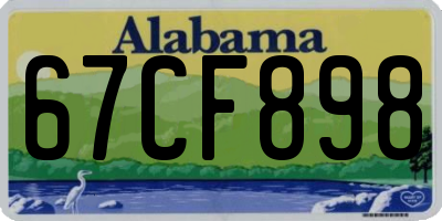 AL license plate 67CF898
