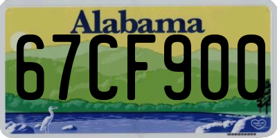 AL license plate 67CF900