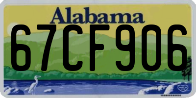 AL license plate 67CF906